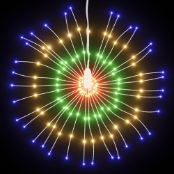 Weihnachtsbeleuchtungen Feuerwerk 8 Stk. 140 LEDs Mehrfarbig