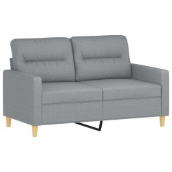 2-Sitzer-Sofa Hellgrau 120 cm Stoff