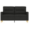 2-Sitzer-Sofa Schwarz 120 cm Stoff