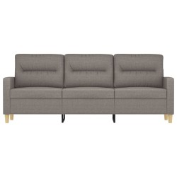 3-Sitzer-Sofa Taupe 180 cm Stoff