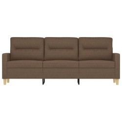 3-Sitzer-Sofa Braun 180 cm Stoff