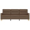 3-Sitzer-Sofa Braun 180 cm Stoff