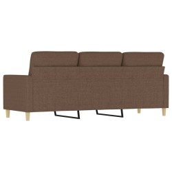 3-Sitzer-Sofa Braun 180 cm Stoff