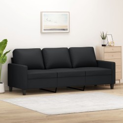 3-Sitzer-Sofa Schwarz 180...