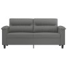 2-Sitzer-Sofa Dunkelgrau 140 cm Mikrofasergewebe