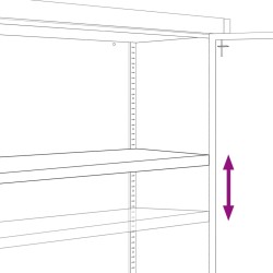 Aktenschrank Anthrazit und Weiß 90x40x140 cm Stahl