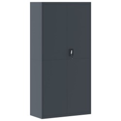 Aktenschrank Anthrazit 90x40x180 cm Stahl