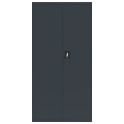 Aktenschrank Anthrazit 90x40x180 cm Stahl