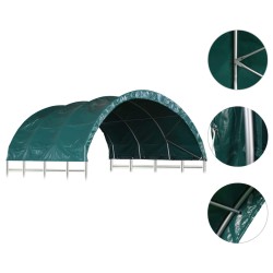 Weidezelt PVC 3,7x3,7 m Grün