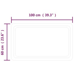 LED-Badspiegel 60x100 cm