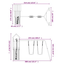 Spielturm Imprägniertes Kiefernholz