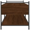 Couchtisch Braun Eichen-Optik 99x50x50 cm Holzwerkstoff