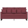 2-Sitzer-Sofa Weinrot 140 cm Stoff