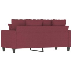 2-Sitzer-Sofa Weinrot 140 cm Stoff