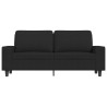 2-Sitzer-Sofa Schwarz 140 cm Stoff