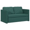 Bodensofa mit Schlaffunktion Dunkelgrün 112x174x55 cm Stoff