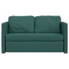 Bodensofa mit Schlaffunktion Dunkelgrün 112x174x55 cm Stoff