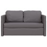 Bodensofa mit Schlaffunktion Grau 112x174x55 cm Kunstleder