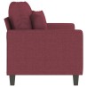 2-Sitzer-Sofa Weinrot 120 cm Stoff