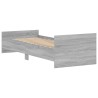 Bettgestell Grau Sonoma 75x190 cm Holzwerkstoff