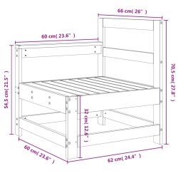 Garten-Ecksofa Imprägniertes Kiefernholz