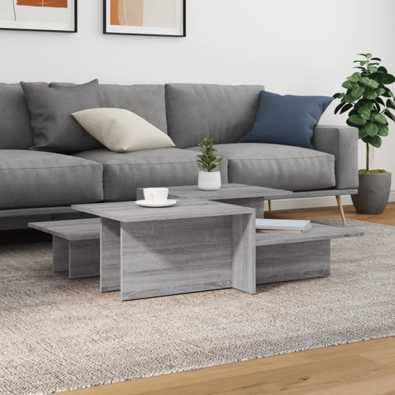 Couchtische 2 Stk. Grau Sonoma Holzwerkstoff