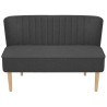 Sofa Stoff 117 x 55,5 x 77 cm Dunkelgrau