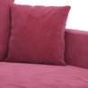 3-Sitzer-Sofa Weinrot 180 cm Samt