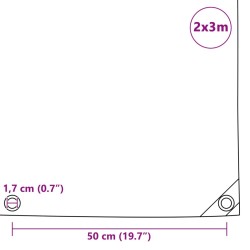 Abdeckplane 650 g/m² 2x3 m Blau