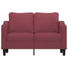 2-Sitzer-Sofa Weinrot 120 cm Stoff