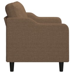 2-Sitzer-Sofa Braun 140 cm Stoff