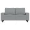 2-Sitzer-Sofa Hellgrau 120 cm Stoff