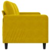 3-Sitzer-Sofa Gelb 180 cm Samt