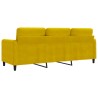 3-Sitzer-Sofa Gelb 180 cm Samt