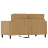 2-Sitzer-Sofa Braun 120 cm Samt