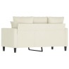 2-Sitzer-Sofa Creme 120 cm Samt