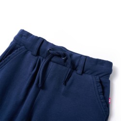 Kinderhose mit Kordelzug Marineblau 140