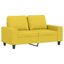 2-Sitzer-Sofa Hellgelb 120 cm Stoff