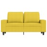 2-Sitzer-Sofa Hellgelb 120 cm Stoff