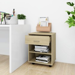 Rollschrank Sonoma-Eiche 46x36x59 cm Holzwerkstoff