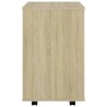 Rollschrank Sonoma-Eiche 46x36x59 cm Holzwerkstoff