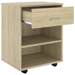 Rollschrank Sonoma-Eiche 46x36x59 cm Holzwerkstoff