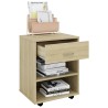 Rollschrank Sonoma-Eiche 46x36x59 cm Holzwerkstoff