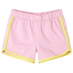 Kindershorts mit Besatz Knallrosa 116