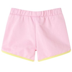 Kindershorts mit Besatz Knallrosa 116