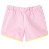 Kindershorts mit Besatz Knallrosa 116