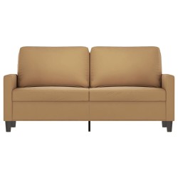 2-Sitzer-Sofa Braun 140 cm Samt