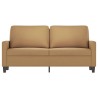 2-Sitzer-Sofa Braun 140 cm Samt