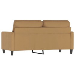 2-Sitzer-Sofa Braun 140 cm Samt