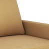 2-Sitzer-Sofa Braun 140 cm Samt